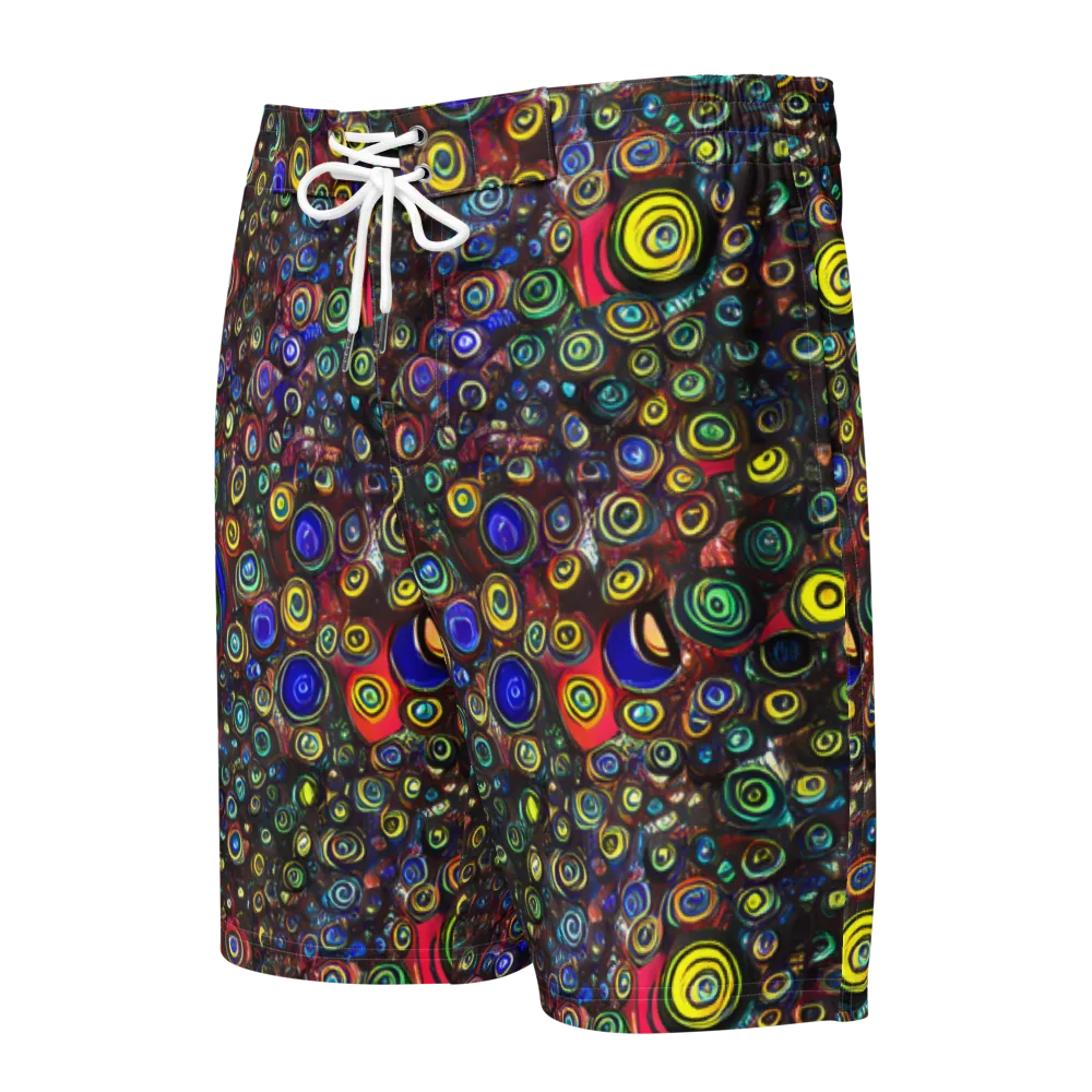 Neon Oculus on Men's Board Shorts — Front