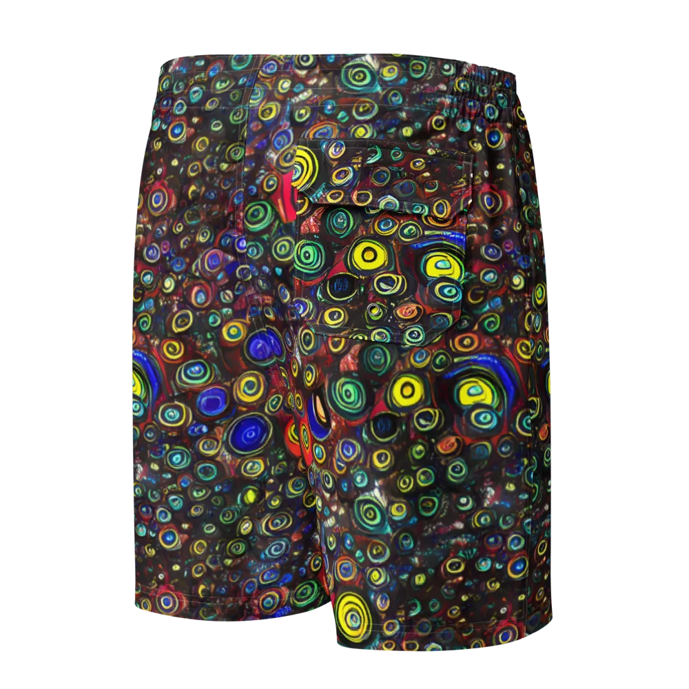 Neon Oculus on Men's Board Shorts — Back