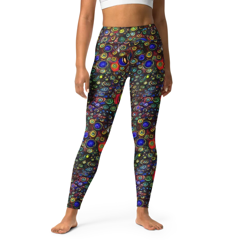 Neon Oculus on Yoga Leggings — Front