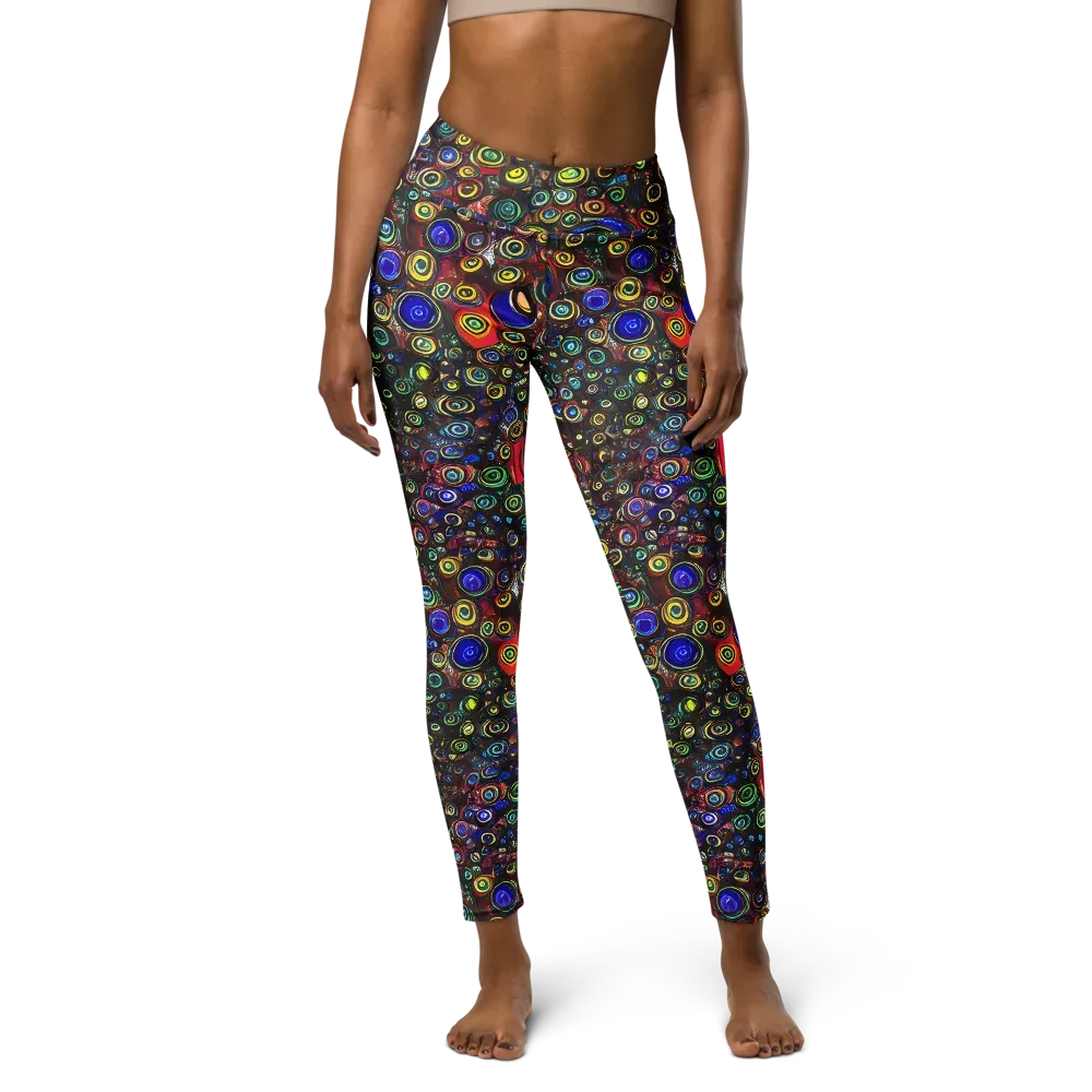 Neon Oculus on Yoga Leggings — Front