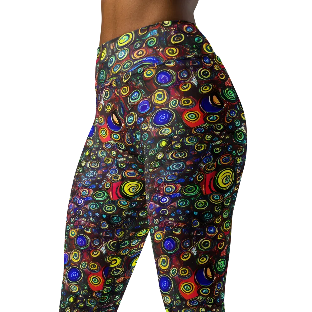 Neon Oculus on Yoga Leggings — Left Front