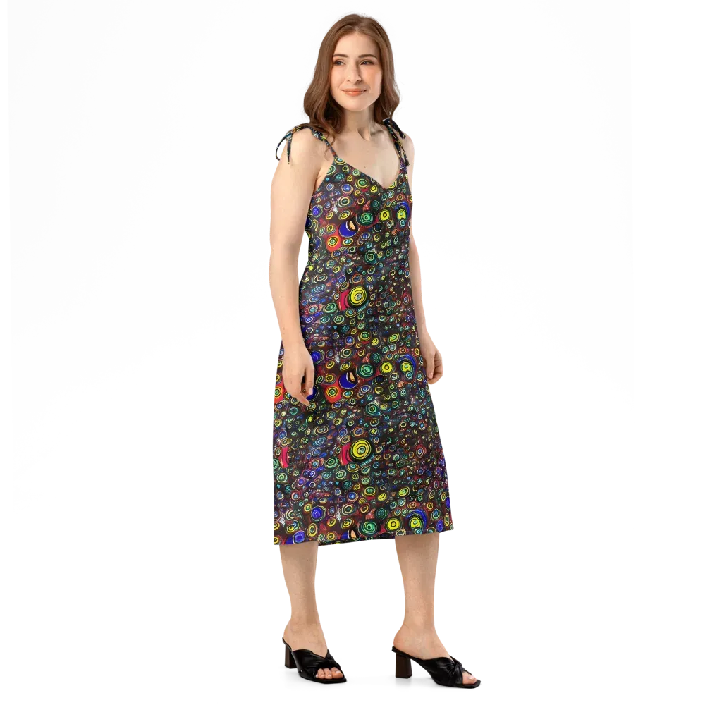 Neon Oculus on Slip Dress — Right Front