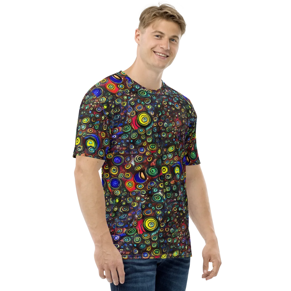 Neon Oculus on Men's Crew Neck T-Shirt — Right