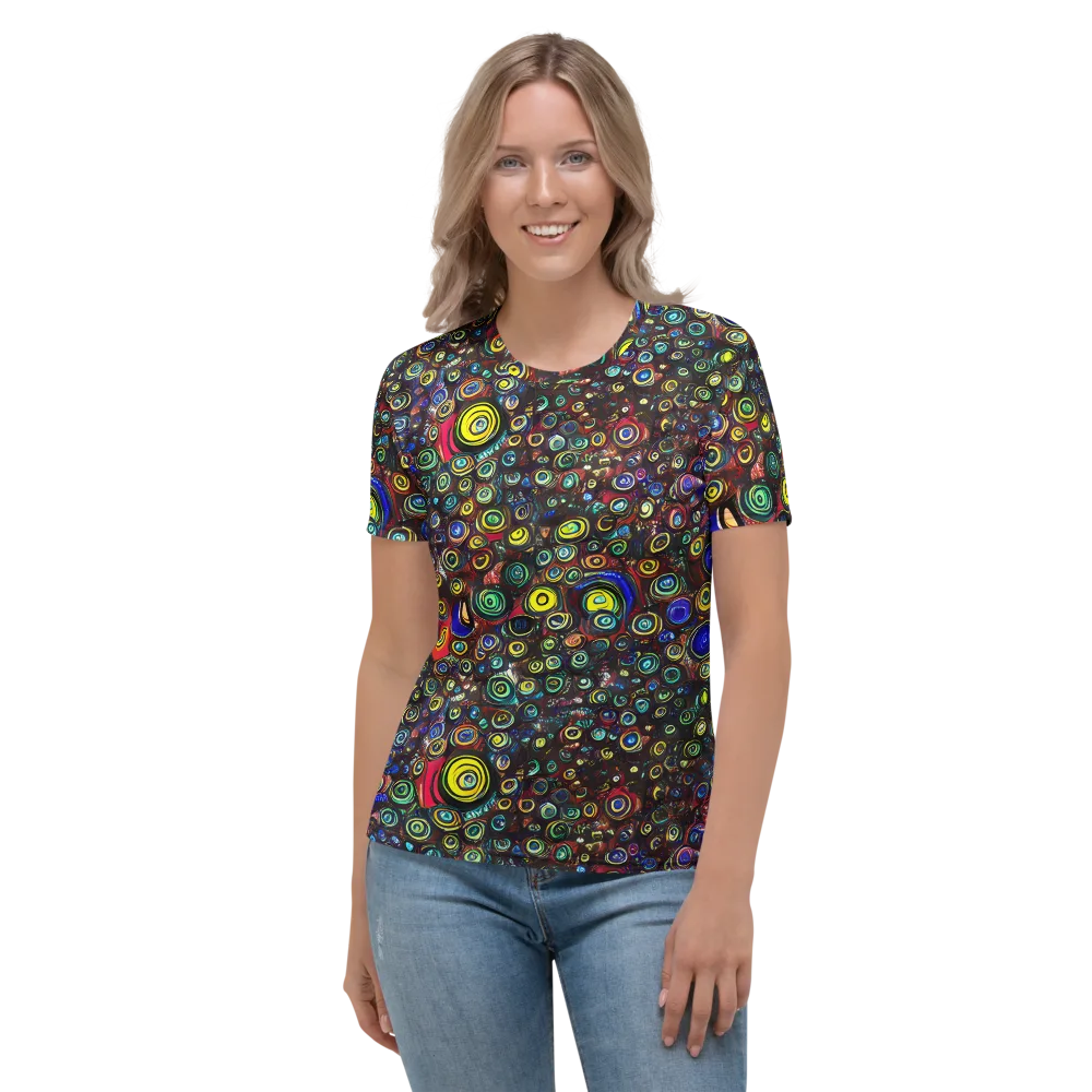 Neon Oculus on Women's Crew Neck T-Shirt — Front
