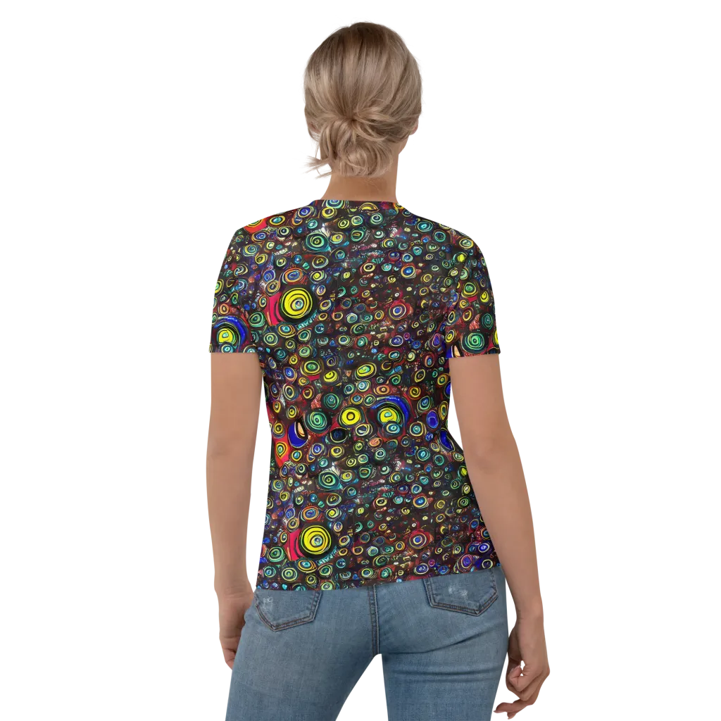 Neon Oculus on Women's Crew Neck T-Shirt — Back