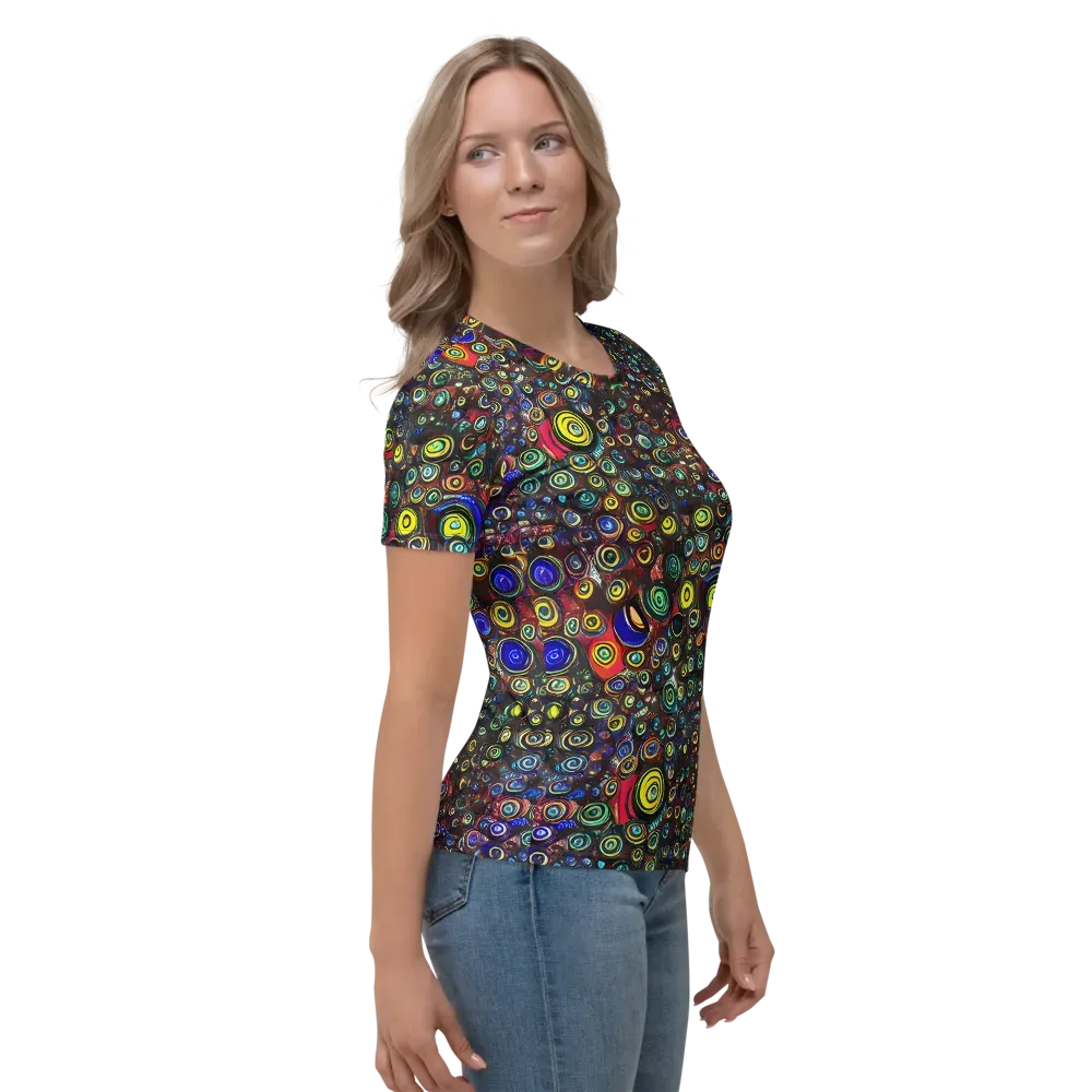 Neon Oculus on Women's Crew Neck T-Shirt — Right
