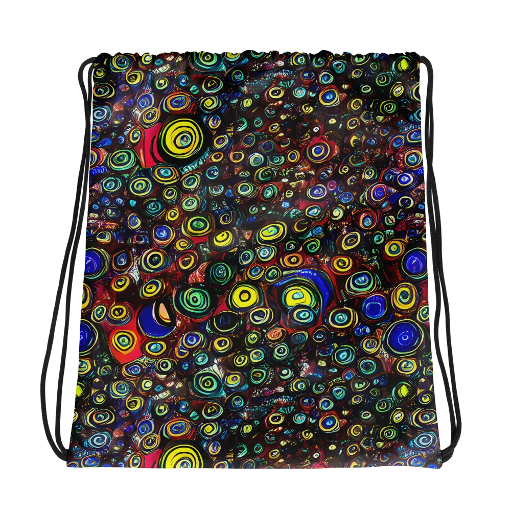 Neon Oculus on Drawstring Bag — Photo