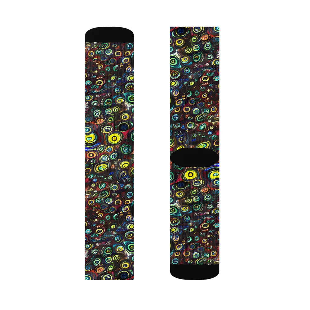 Neon Oculus on Socks — Left Sock
