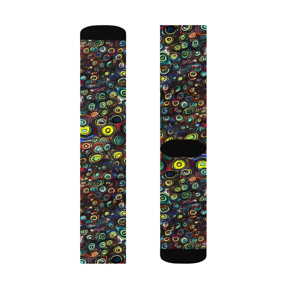Neon Oculus on Socks — Right Sock