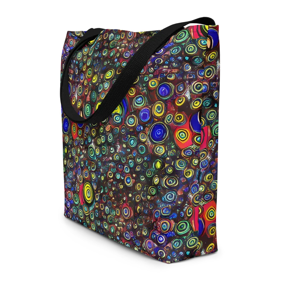 Neon Oculus on Large Tote Bag W/ Pocket — Front