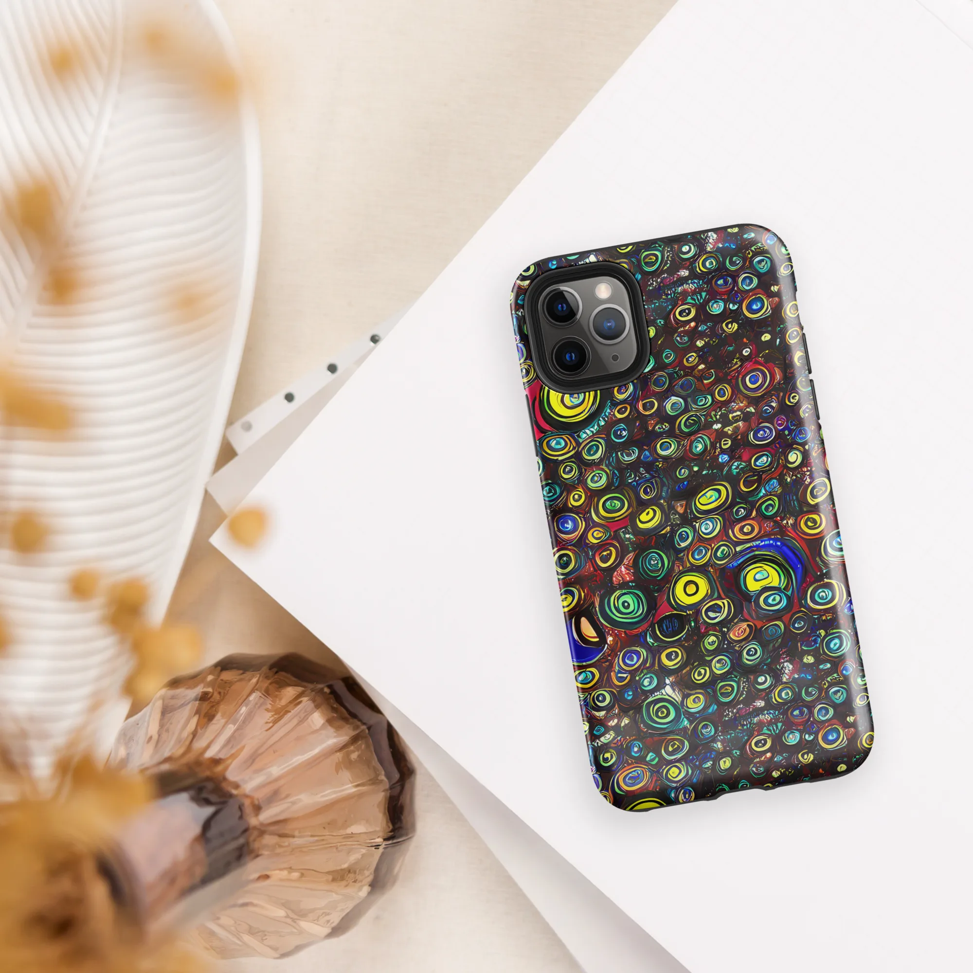 Neon Oculus on Tough Case for iPhone® — Front