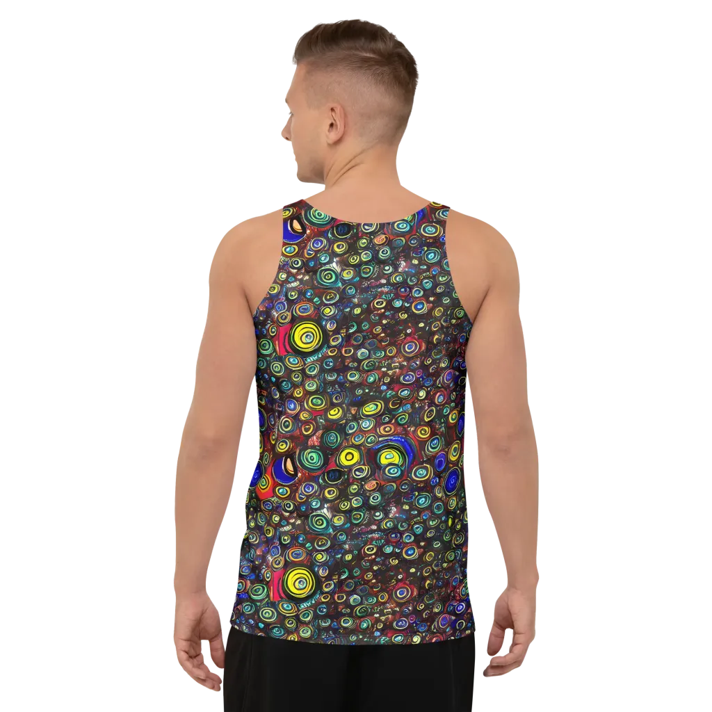 Neon Oculus on Men's Tank Top — Back
