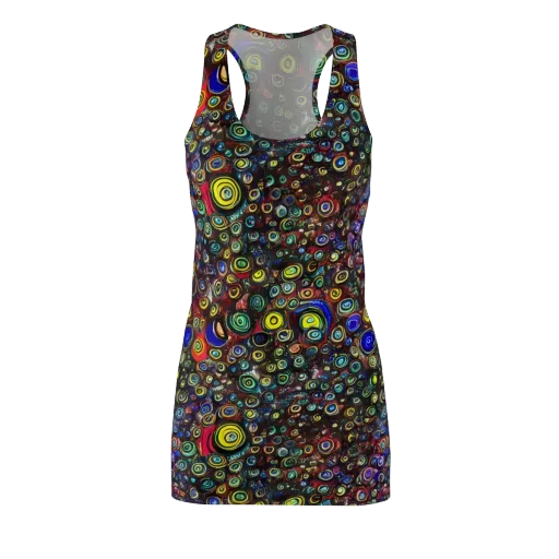 Neon Oculus on a Racerback Dress