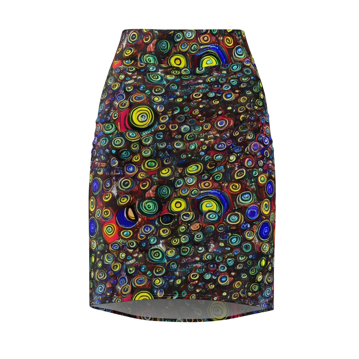 Neon Oculus on Pencil Skirt — Front