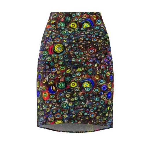 Neon Oculus on a Pencil Skirt