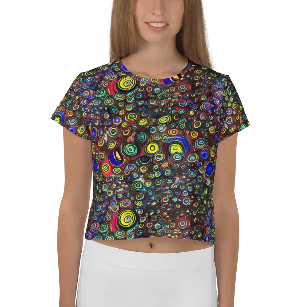 Neon Oculus on Crop Tee — Front