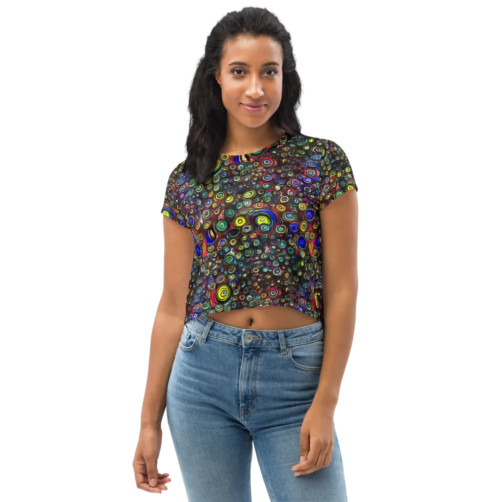 Neon Oculus on Crop Tee — Front