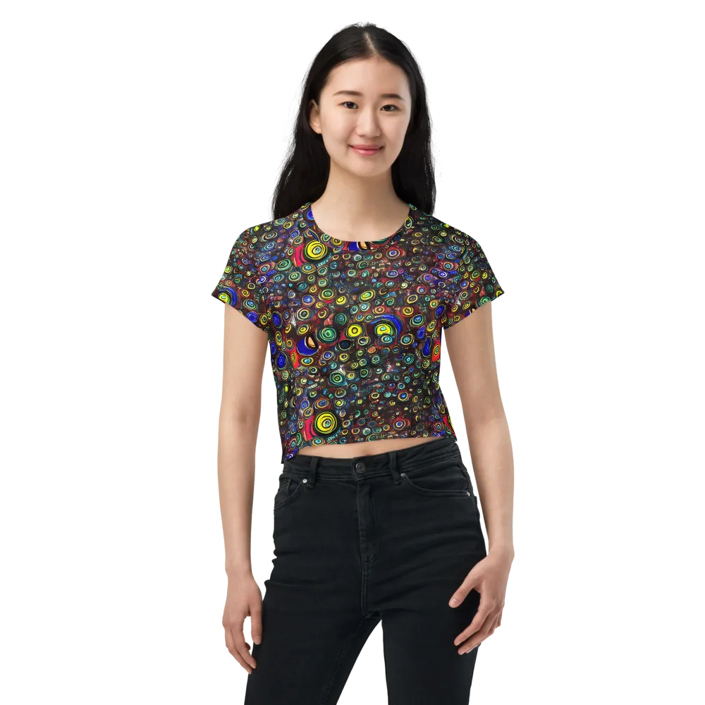 Neon Oculus on Crop Tee — Front