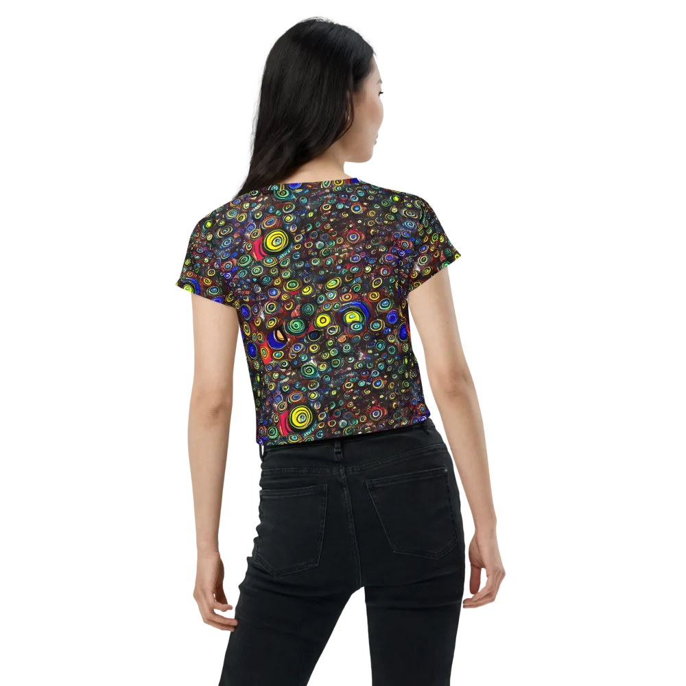 Neon Oculus on Crop Tee — Back