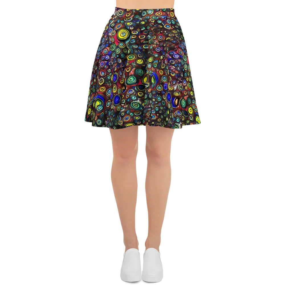 Neon Oculus on Skater Skirt — Front