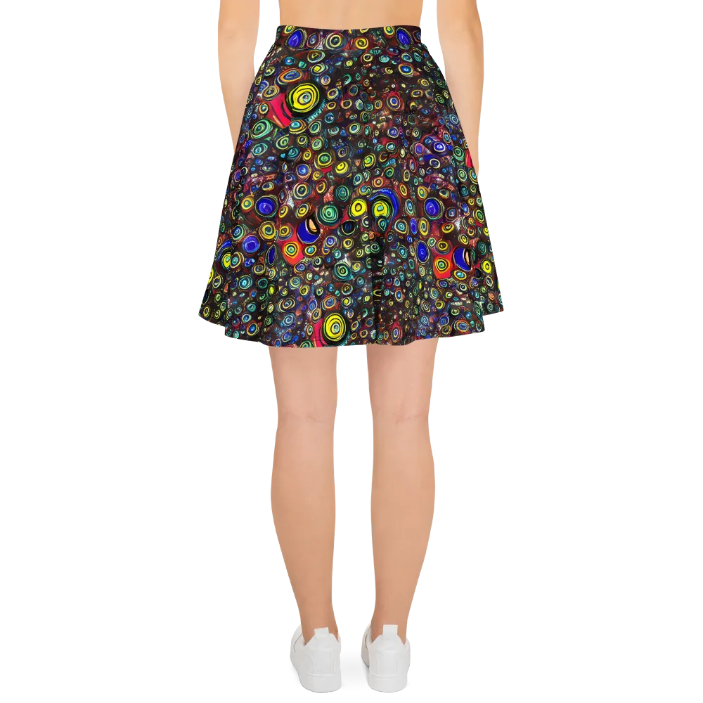 Neon Oculus on Skater Skirt — Back