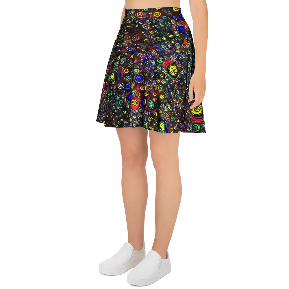 Neon Oculus on Skater Skirt — Left