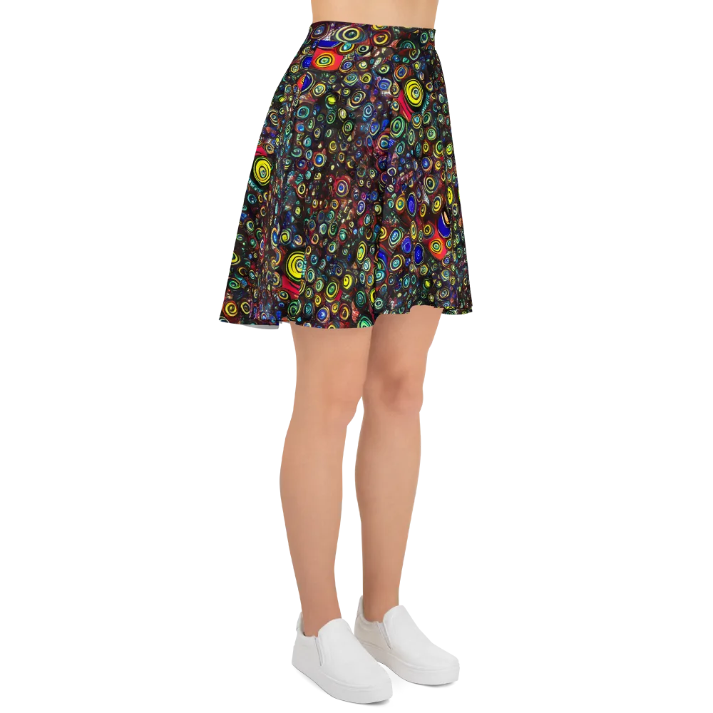 Neon Oculus on Skater Skirt — Right