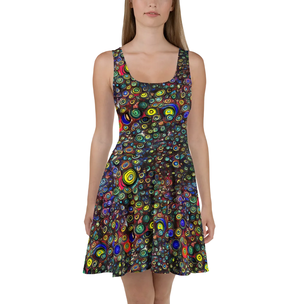 Neon Oculus on Skater Dress — Front