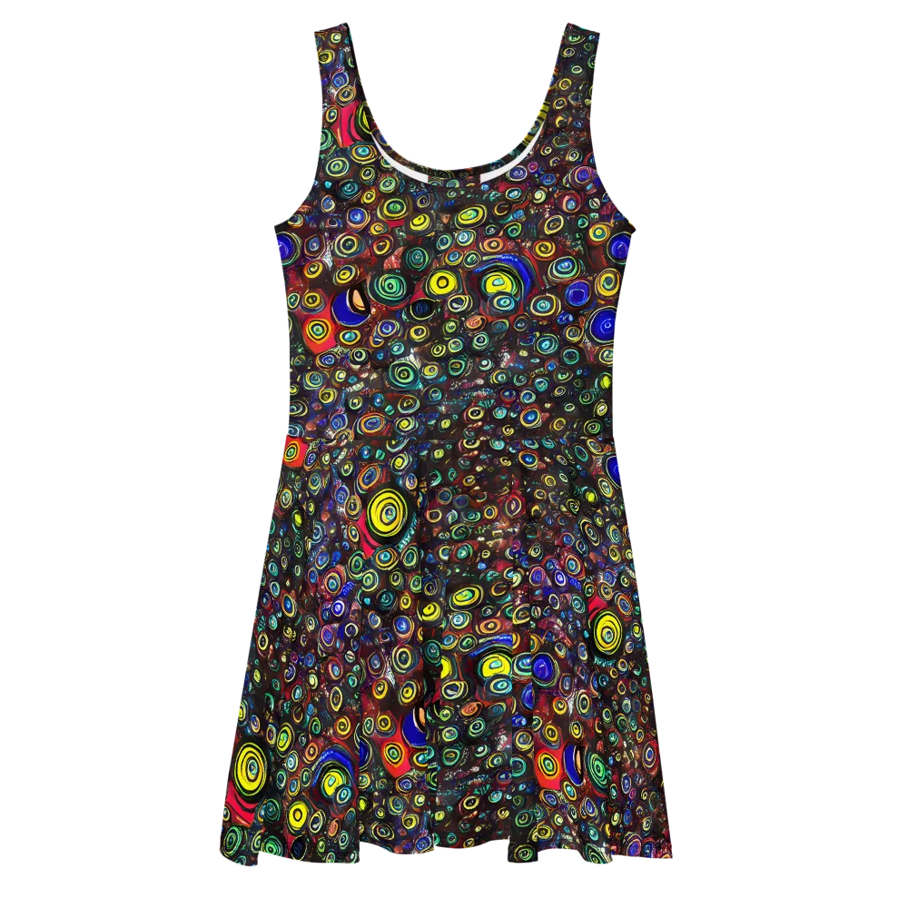 Neon Oculus on Skater Dress — Front