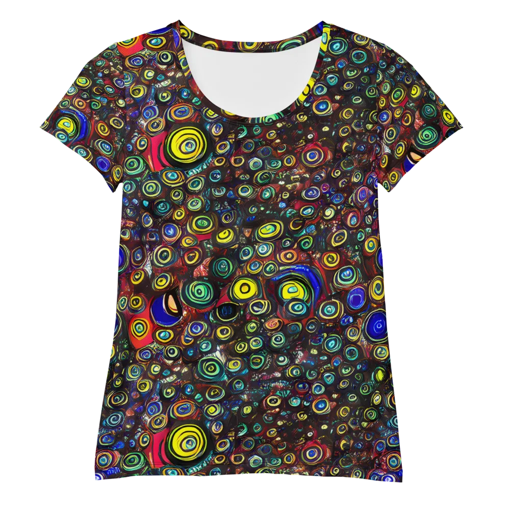 Neon Oculus on Women's Athletic T-Shirt — Front