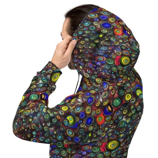 Neon Oculus on a Hoodie