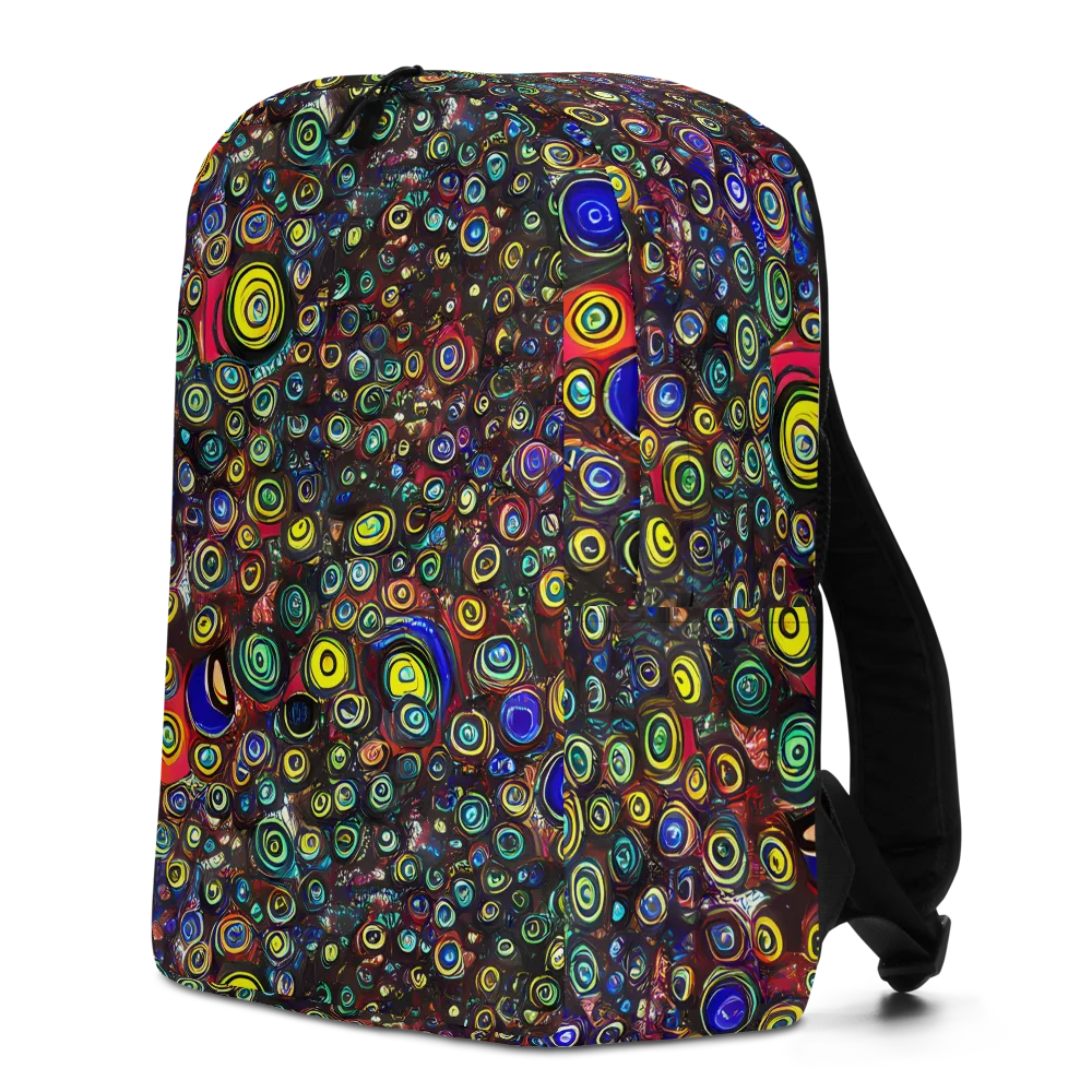 Neon Oculus on Minimalist Backpack — Left