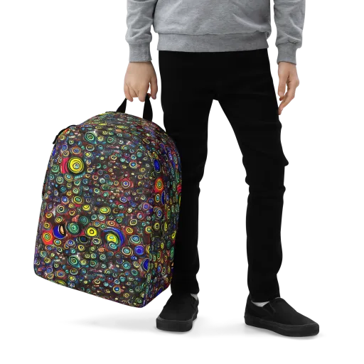 Neon Oculus on a Minimalist Backpack
