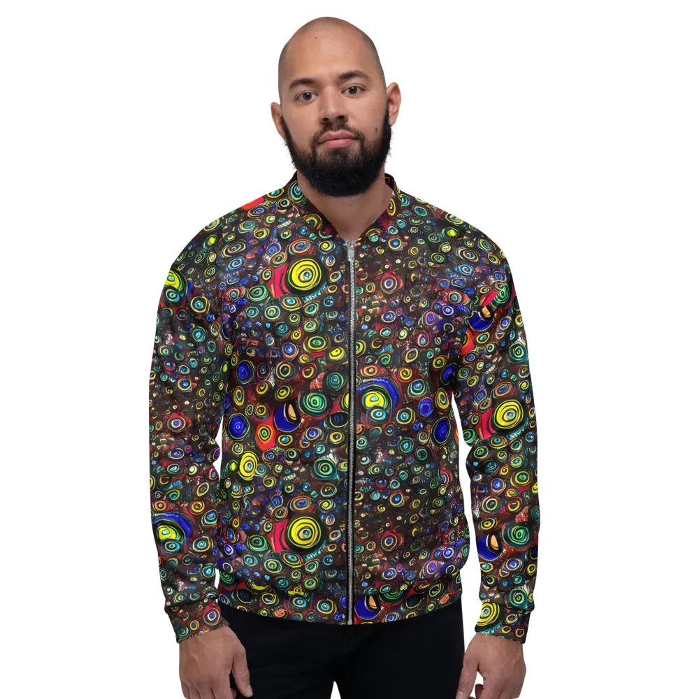 Neon Oculus on Bomber Jacket — Front