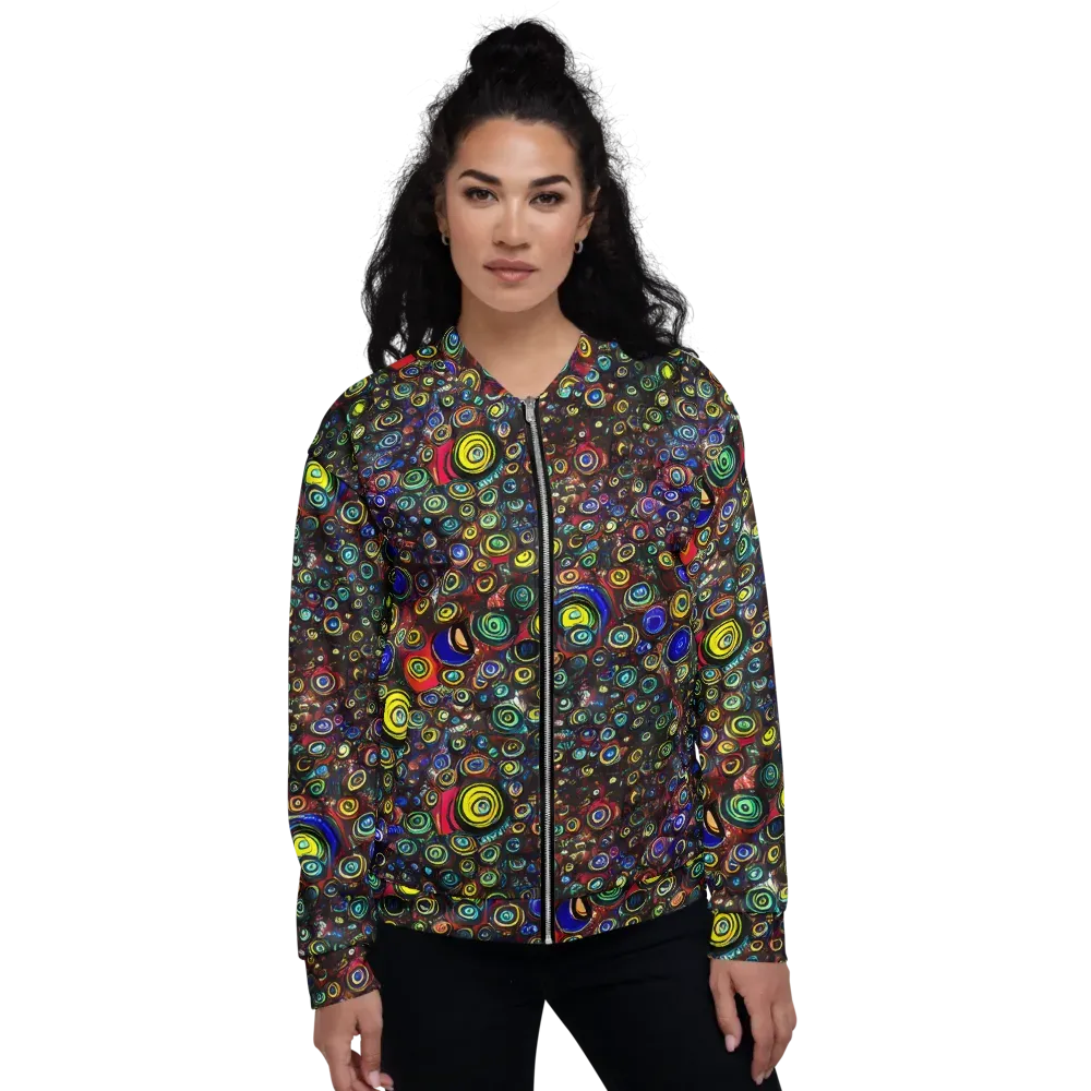 Neon Oculus on Bomber Jacket — Front