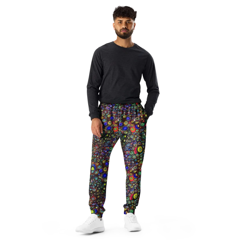 Neon Oculus on Men's Joggers — Front
