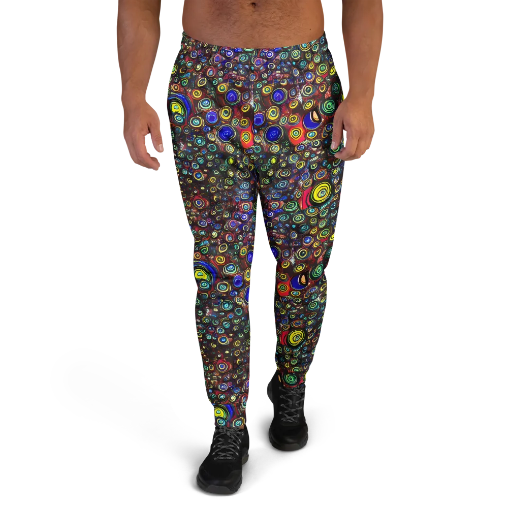 Neon Oculus on Men's Joggers — Front
