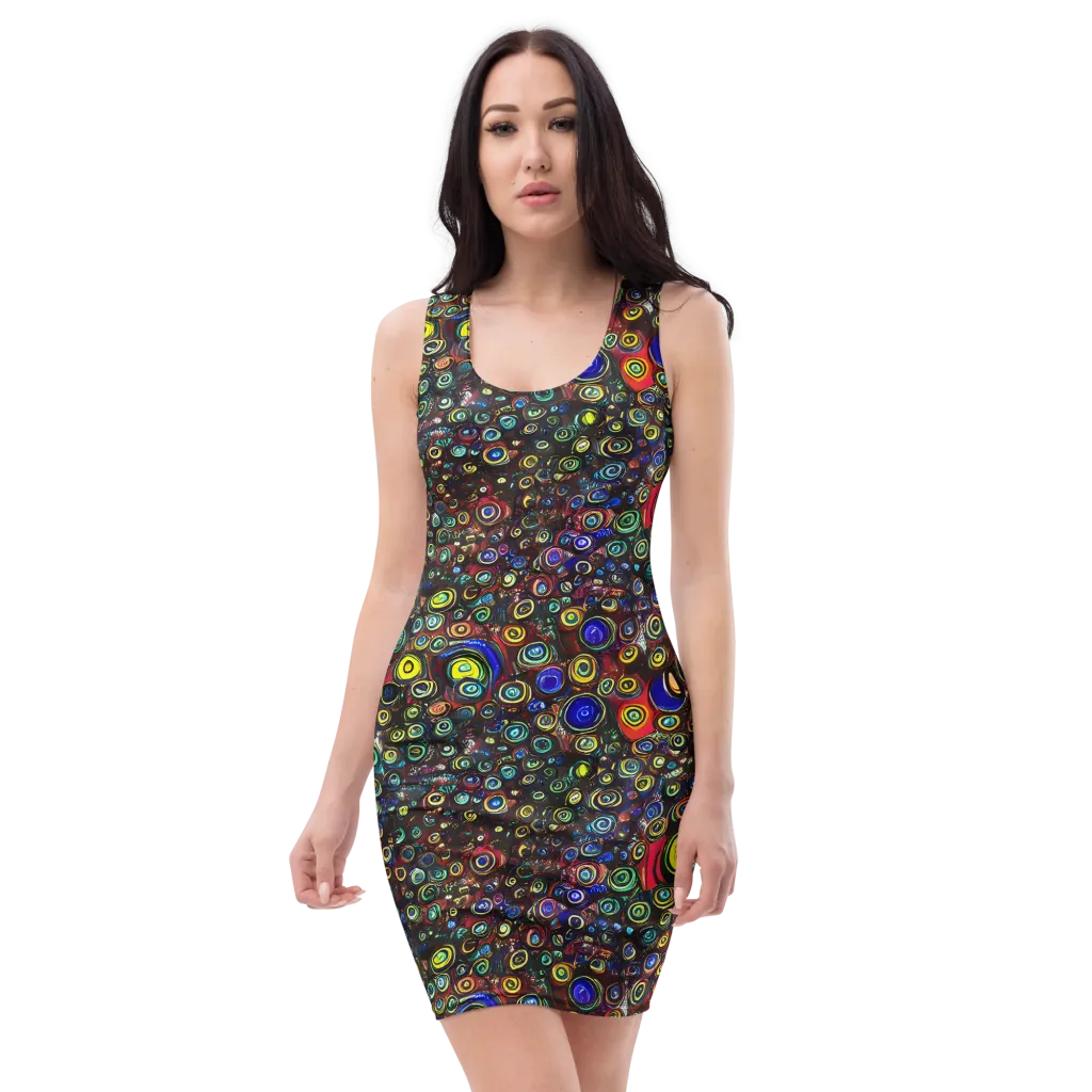 Neon Oculus on Bodycon Dress — Front