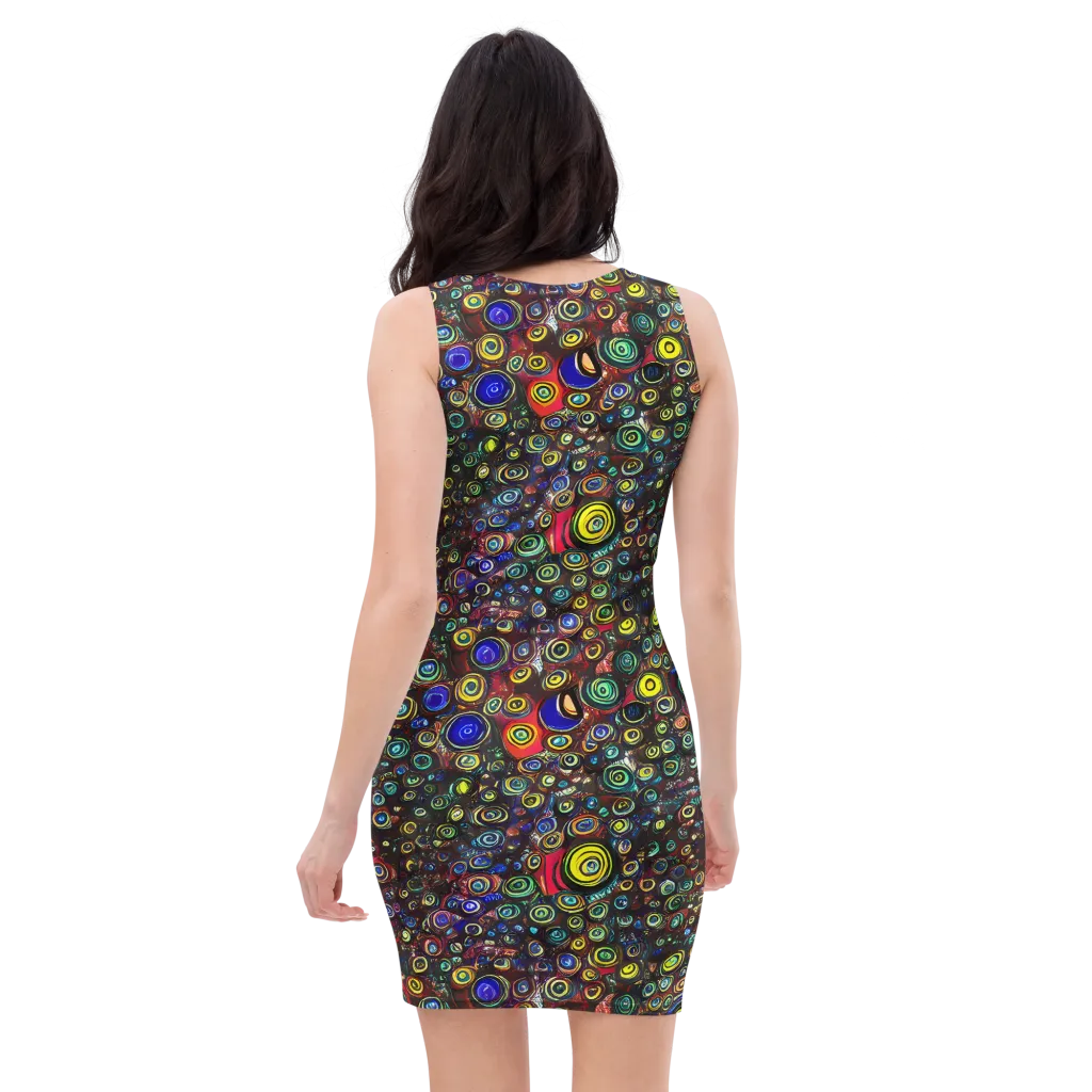 Neon Oculus on Bodycon Dress — Back