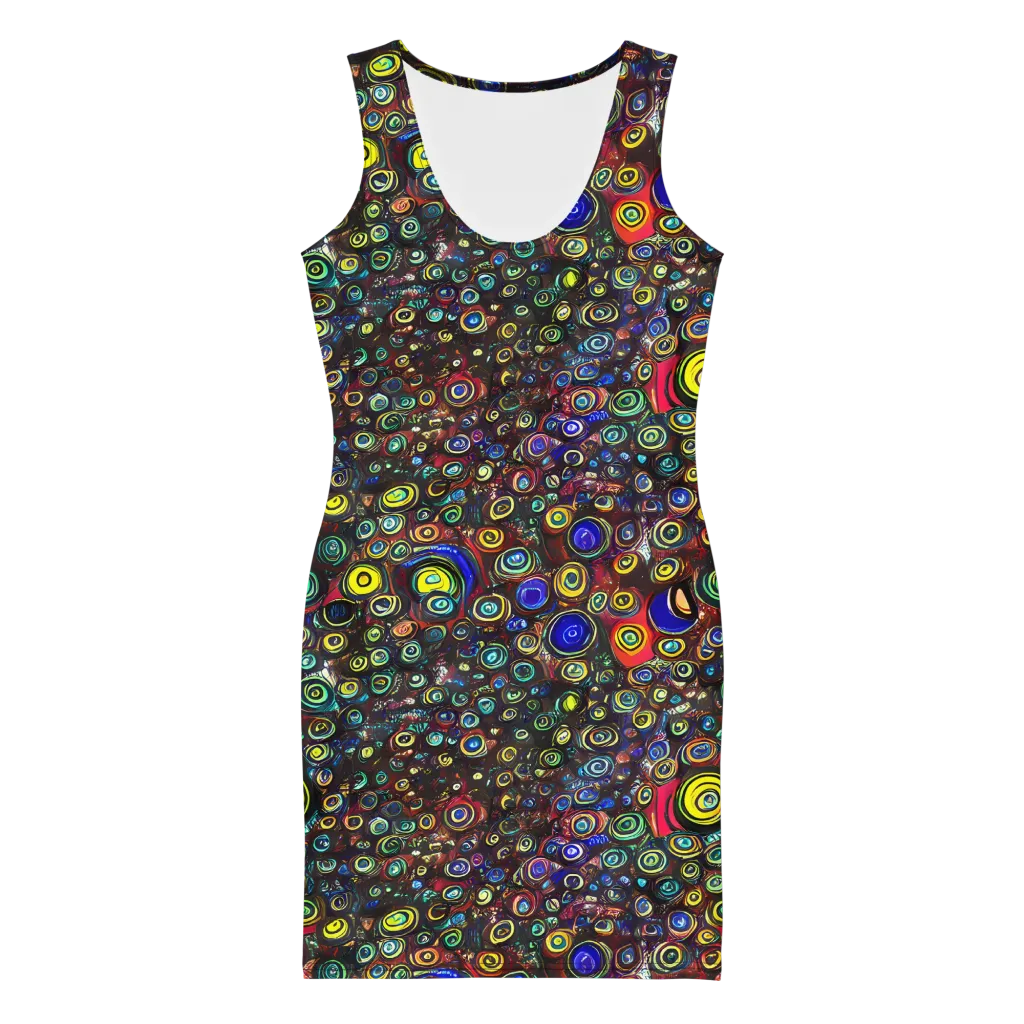 Neon Oculus on Bodycon Dress — Front