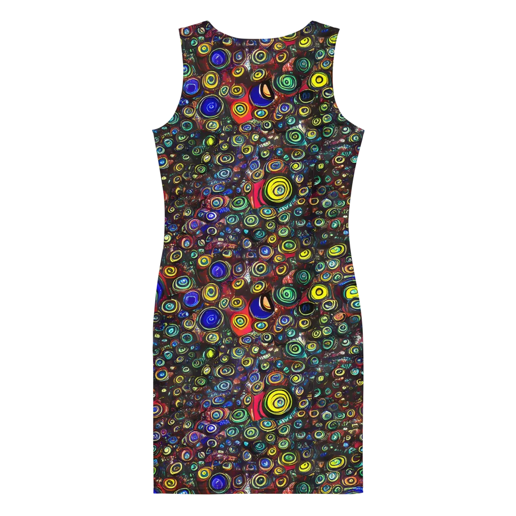 Neon Oculus on Bodycon Dress — Back