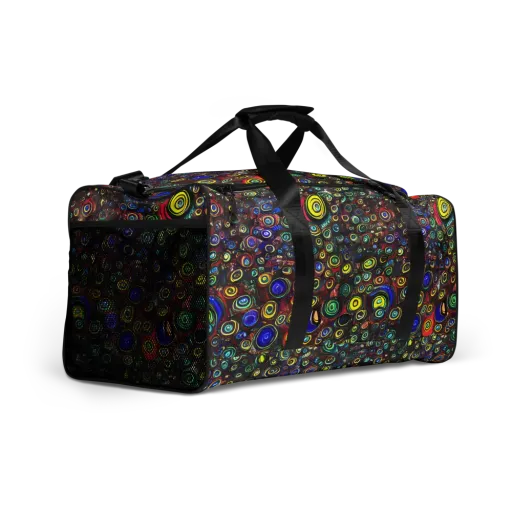 Neon Oculus on a Duffle Bag
