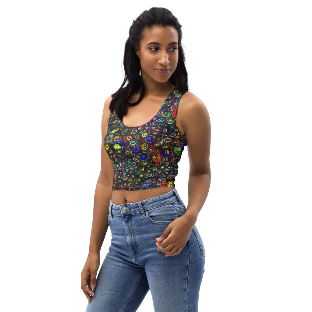 Neon Oculus on Crop Top — Left Front