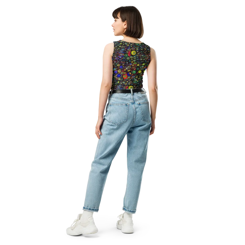 Neon Oculus on Crop Top — Back