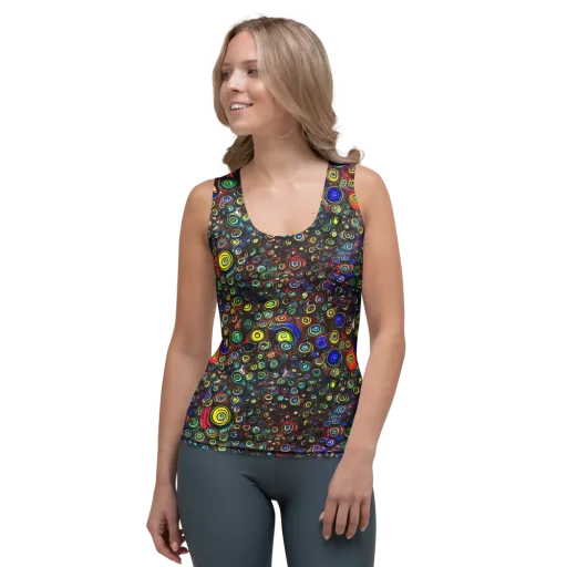 Neon Oculus on a Women's Tank Top
