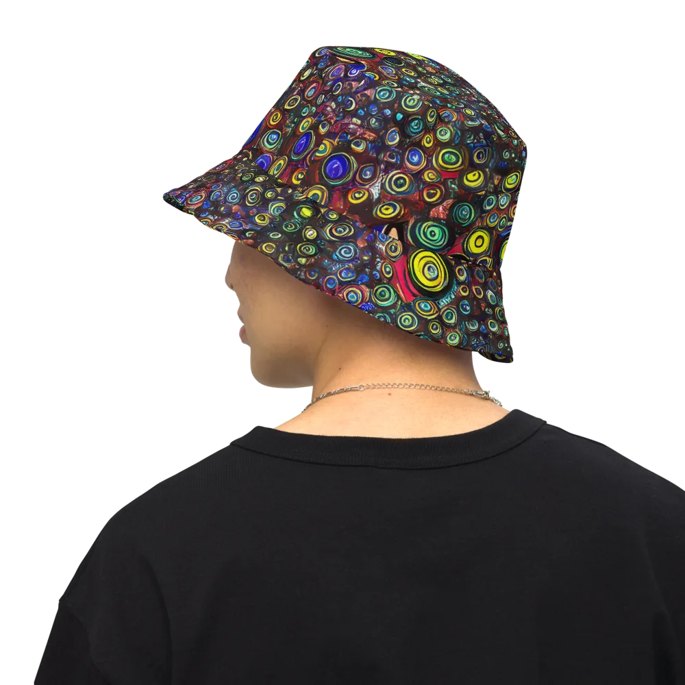 Neon Oculus on Reversible Bucket Hat — Back Inside