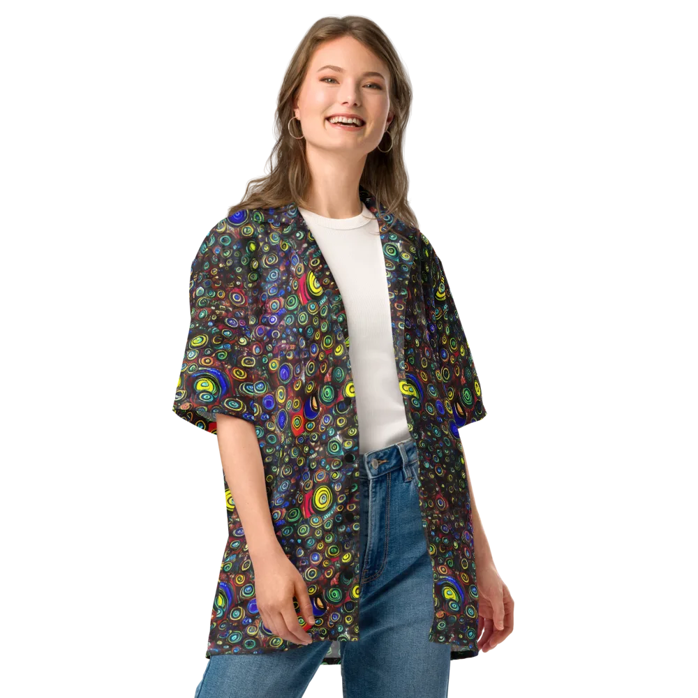 Neon Oculus on Button Shirt — Front