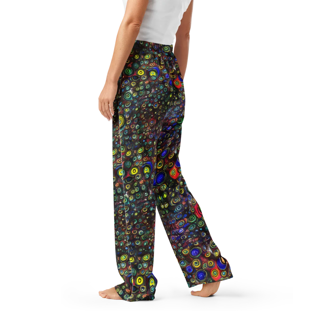 Neon Oculus on Women's Pajama Pants — Left