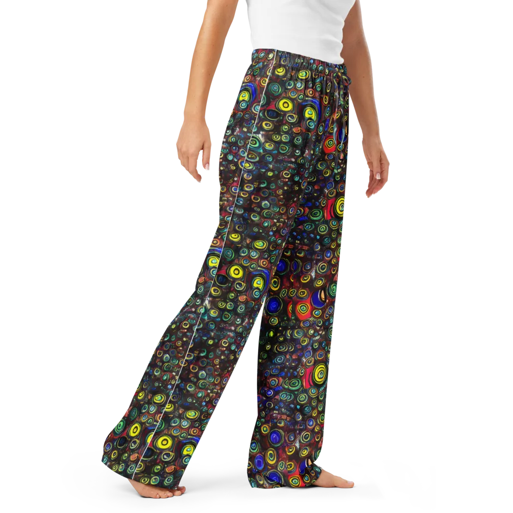 Neon Oculus on Women's Pajama Pants — Right Front
