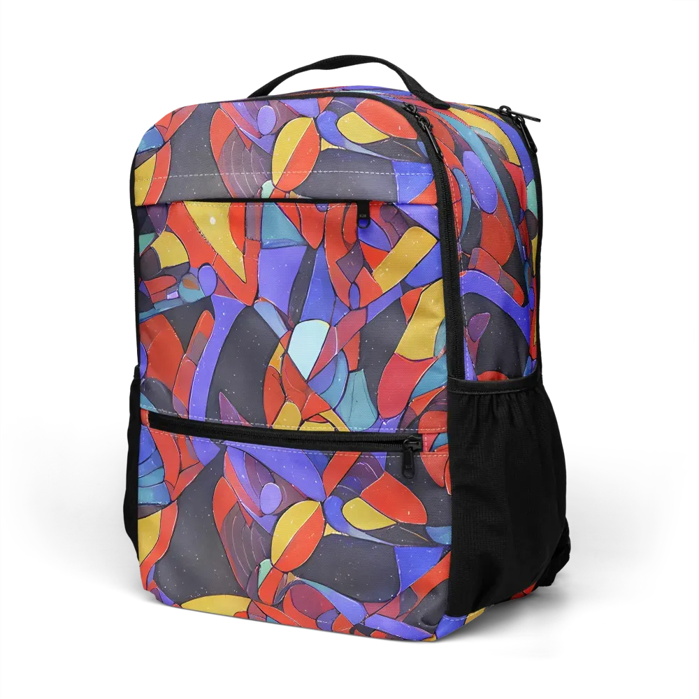 Neon Interlock on Utility Backpack — Left Front